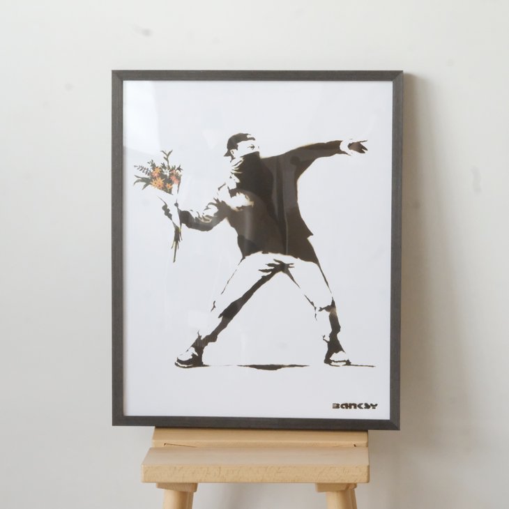 アートパネル BANKSY Flower Thrower バンクシー - 絵画