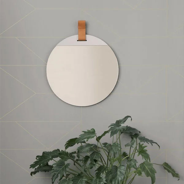 ferm LIVING (ファームリビング) | ENTER MIRROR LARGE (brown) | ミラー 鏡  北欧 インテリア