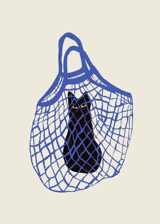 THE POSTER CLUB x Chloe Purpero Johnson | The Cats In The Bag | アートプリン