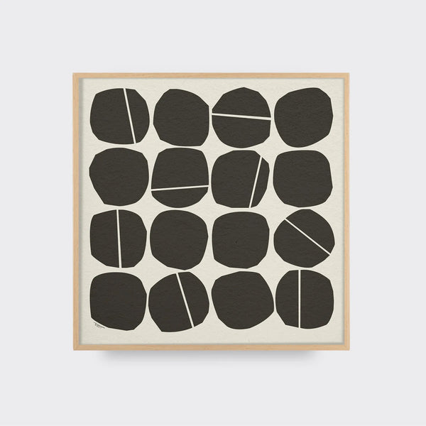 Tom Pigeon | Cobble Charcoal | アートプリント/アートポスター UK 北欧 シンプル モダン インテリア
