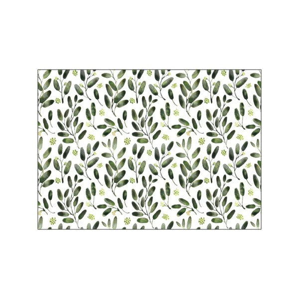 Rosana Laiz Blursbyai | Lisa watercolor seeded eucalyptus pattern | 30x40cm アートプリント/アートポスター