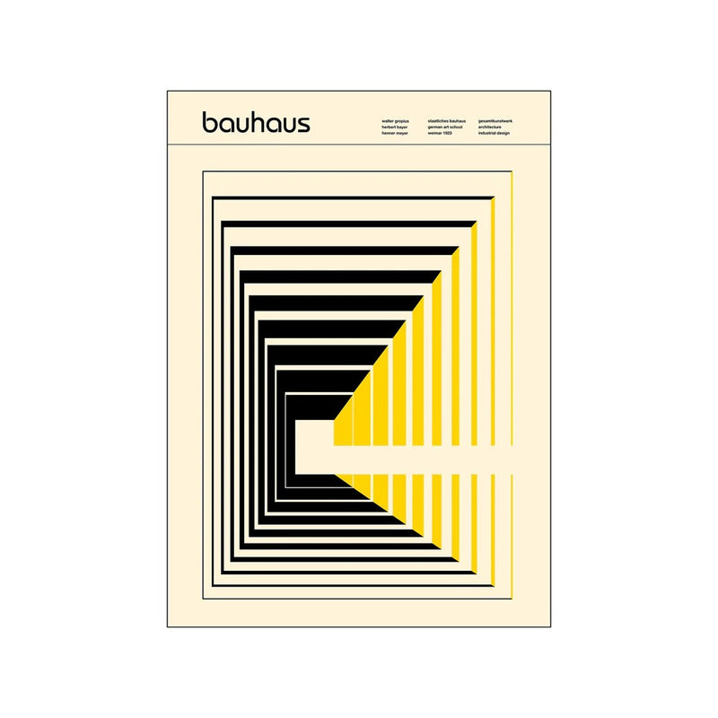 Nordd Studio | Bauhaus abstract yellow | アートプリント/アートポスター 北欧 デンマーク バウハウス