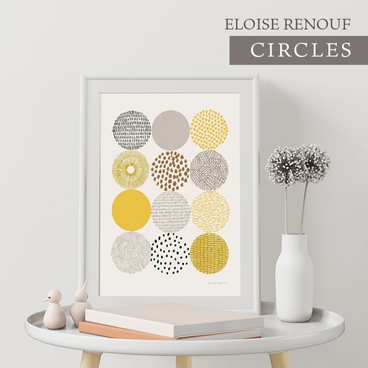 【額装セット割】ELOISE RENOUF | CIRCLES | アートプリント/ポスター フレームセット