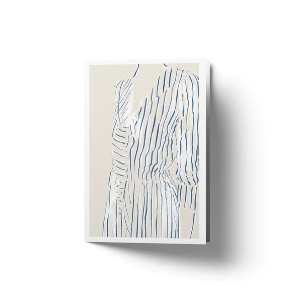 BY GARMI | Stripes | A6 グリーティングカード  アートカード 白色封筒付き