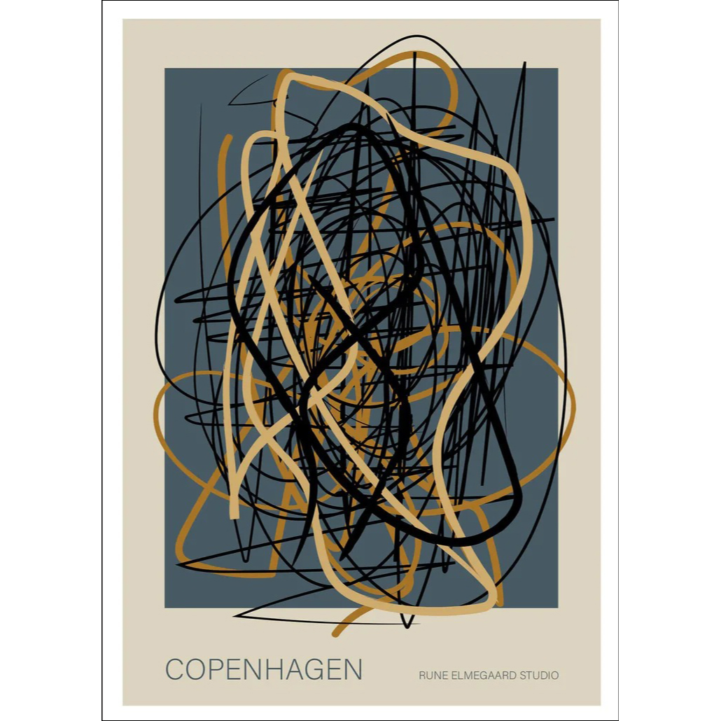 Rune Elmegaard | Copenhagen Abstract | アートポスター 北欧 デンマーク アブストラクト