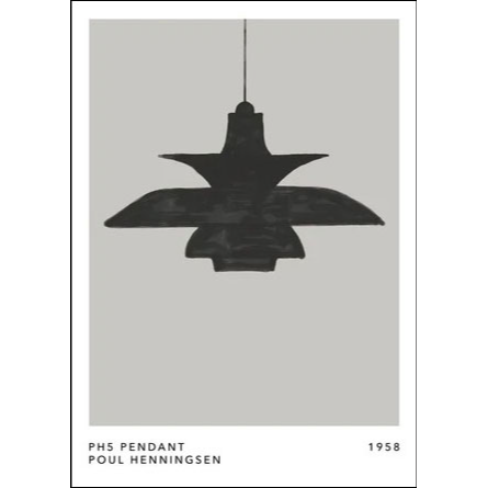 Nordd Studio | PH5 Pendant Poul Henningsen 1958 black | アートプリント/アートポスタ