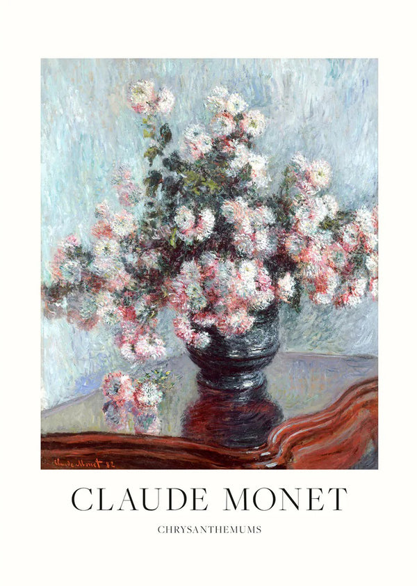 CLAUDE MONET (クロードモネ) | Chrysanthemum | アートプリント/アートポスター 北欧 ボタニカル 花