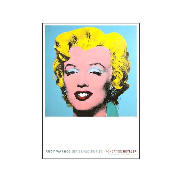 Andy Warhol (アンディ・ウォーホル) | Marilyn Blue Fondation Beyeler | 70x100cm アートポスター 北欧