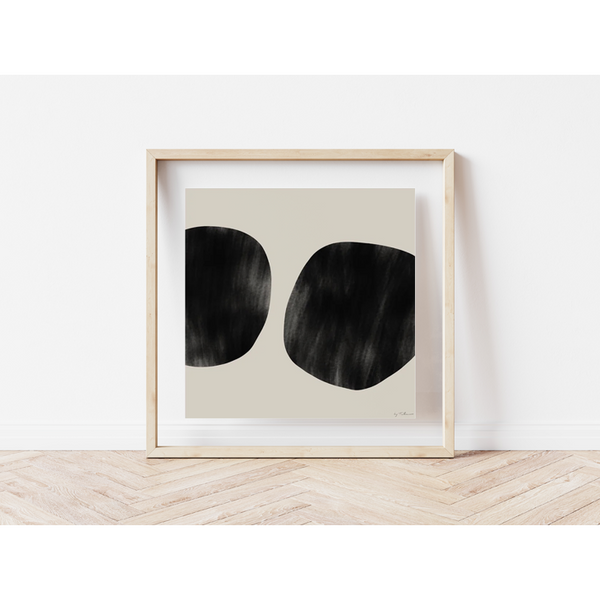 by.taban x squarepaint. | Pebbles 01 | 50x50cm アートポスター 北欧 デンマーク アブストラクト 正方形アート