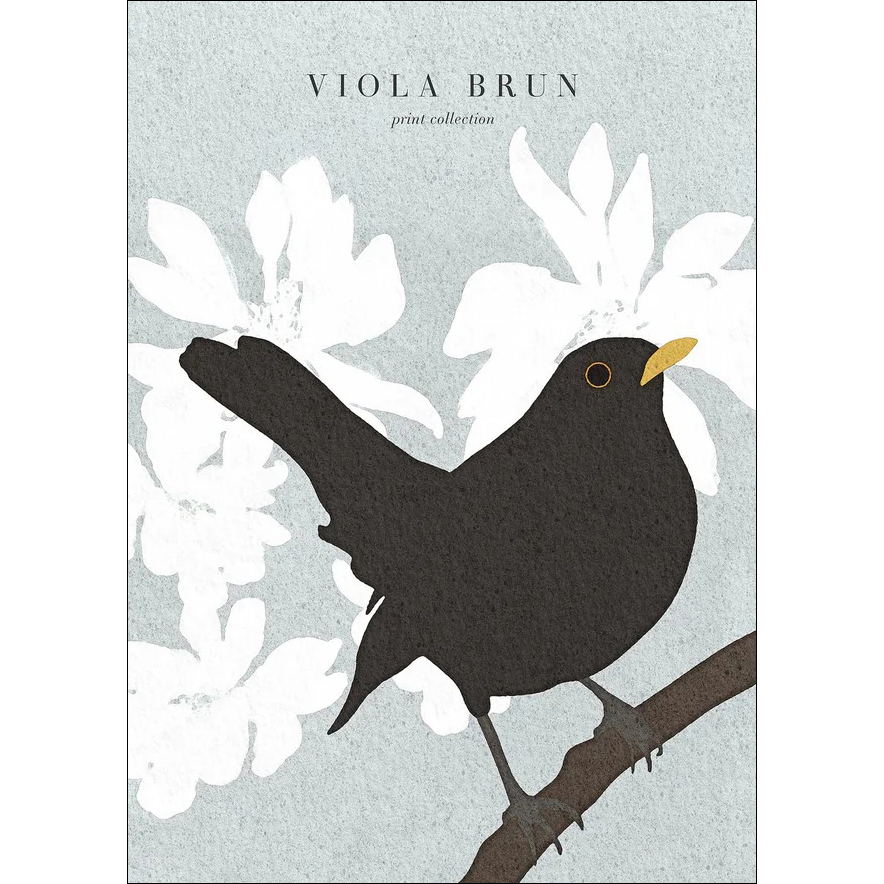 Viola Brun | Bird on a branch | アートプリント/アートポスター 北欧 デンマーク