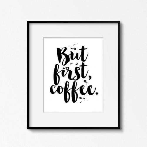 THE LOVE SHOP | BUT FIRST COFFEE | A4 アートプリント/ポスター