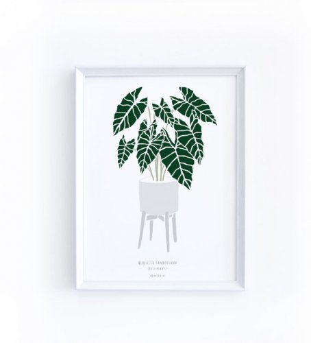 MICUSH |  TROPICAL LEAF ART PRINT | アートプリント/ポスター (30x40cm)