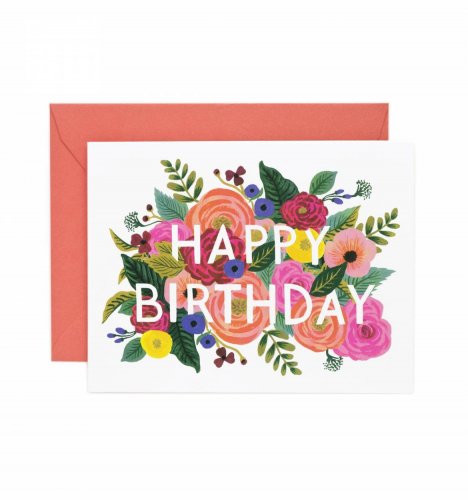 RIFLE PAPER CO. | JULIET ROSE BIRTHDAY（GCB049） | グリーティングカード