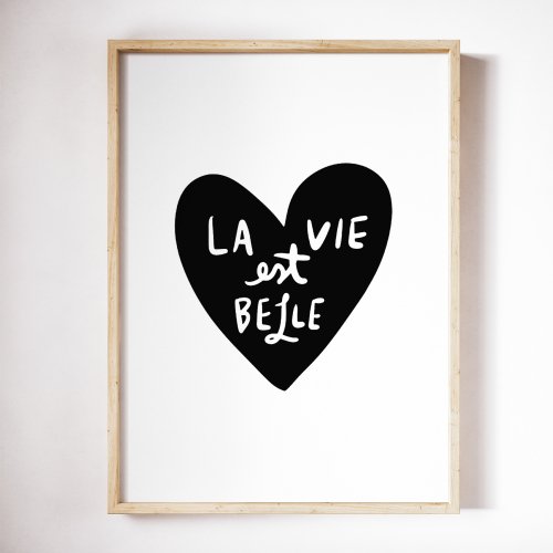 THE LOVE SHOP | LA VIE EST BELLE | A3 アートプリント/ポスター