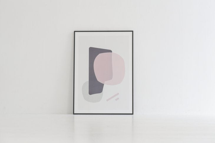 LOVELY POSTERS | PINK PURPLE MINIMAL PRINT | A3 アートプリント/ポスター