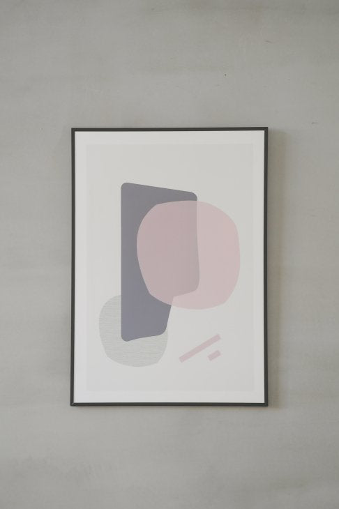 LOVELY POSTERS | PINK PURPLE MINIMAL PRINT | A3 アートプリント/ポスター