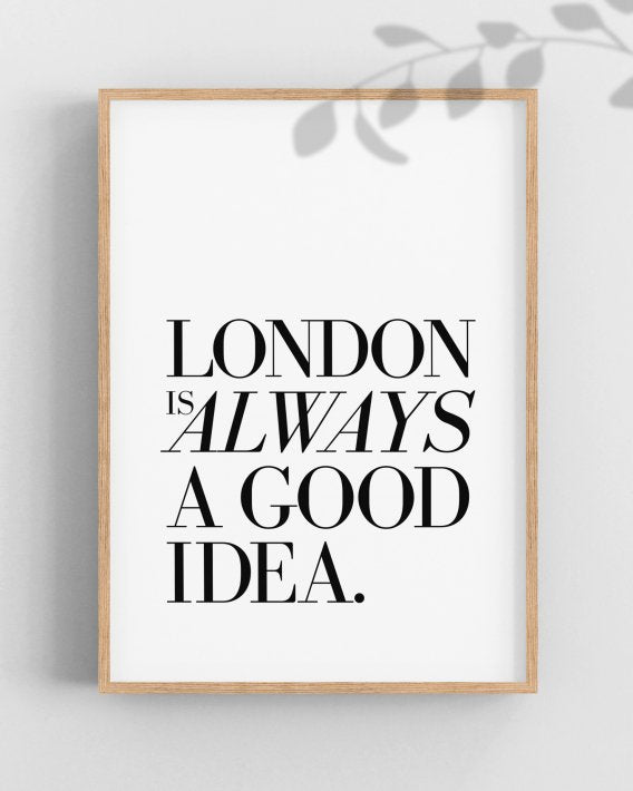 THE LOVE SHOP | LONDON IS ALWAYS A GOOD IDEA | A4 アートプリント/ポスター