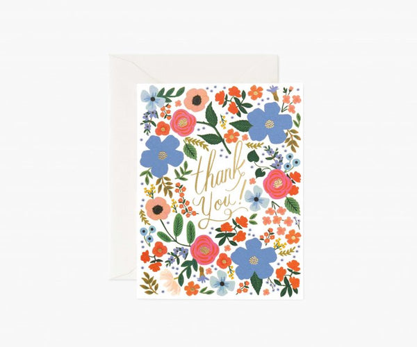 RIFLE PAPER CO. | WILD ROSE THANK YOU (GCT044) | グリーティングカード