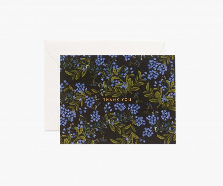 RIFLE PAPER CO. | CORNFLOWER THANK YOU (GCT045) | グリーティングカード