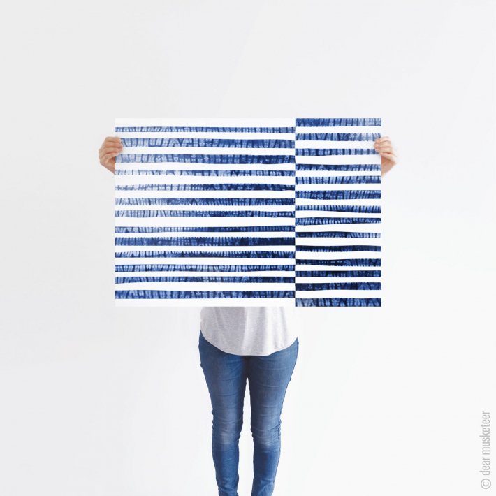 dear musketeer | SHIBORI STRIPES PRINT | A2 アートプリント/ポスター