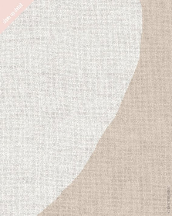 dear musketeer | BLUSH & BEIGE LINEN CIRCLES 2 PRINT | A3 アートプリント/ポスター 【北欧 リビング インテリア おしゃれ】