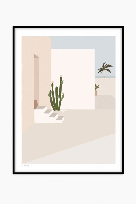 MICUSH | BEACH HOUSE ART PRINT (AP127) | アートプリント/ポスター (30x40cm)