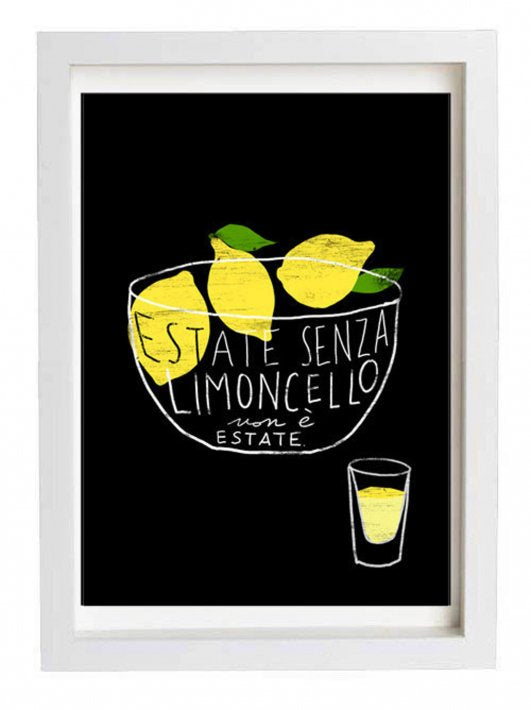 ANEK | LIMONCELLO Art Poster | アートプリント/ポスター (50x70cm)【北欧 カフェ レストラン レモン インテリア おしゃれ】