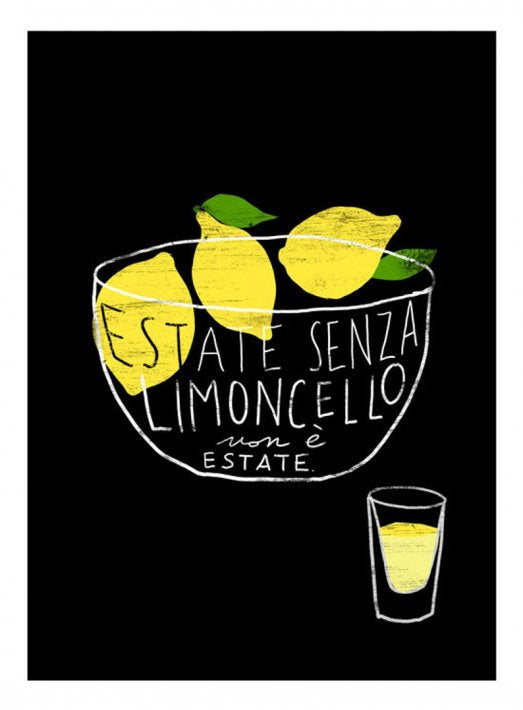 ANEK | LIMONCELLO Art Poster |【カフェ レストラン レモン