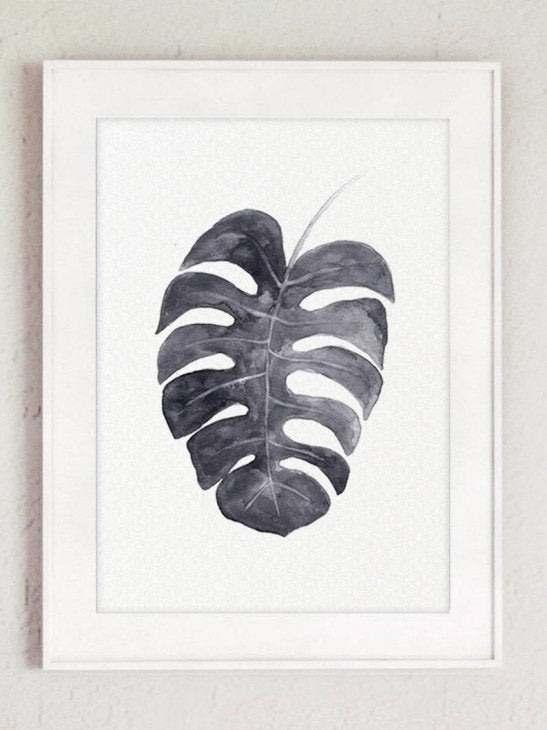 COLOR WATERCOLOR | Monstera Deliciosa Art Print #4 | A4 アートプリント/ポスター