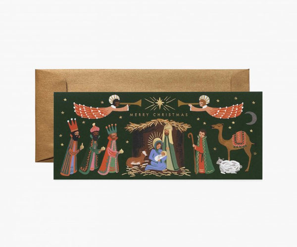 RIFLE PAPER CO. | HOLIDAY NATIVITY クリスマスファミリィア (G1X006) | クリスマス・ランドスケープカード