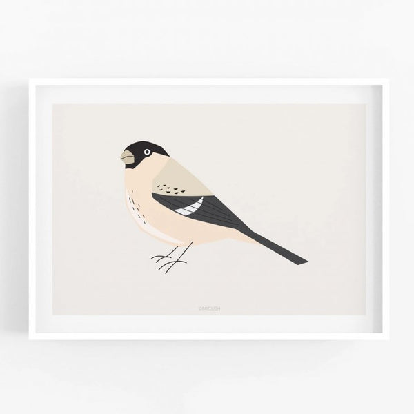 MICUSH | BIRD - PYRRHULA ART PRINT (AP068) | アートプリント/ポスター (30x40cm)