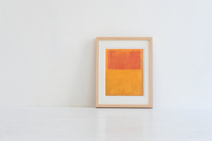 MARK ROTHKO (マーク・ロスコ) | Orange and Tan, 1954 | アートプリント/ポスター フレーム付き 北欧 モダンアート 抽象画 アートポスター 木製