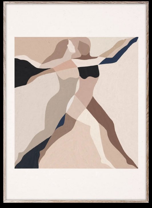 PAPER COLLECTIVE | TWO DANCERS | アートプリント/アートポスター (30x40cm)【北欧 シンプル インテリア おしゃれ】