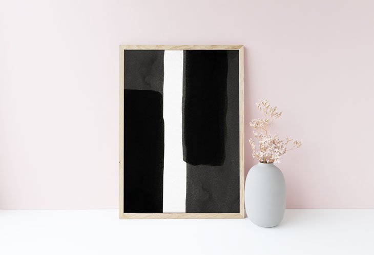 PAPER COLLECTIVE | ENSO - BLACK 1 | アートプリント/アートポスター (30x40cm)【北欧 シンプル インテリア おしゃれ】