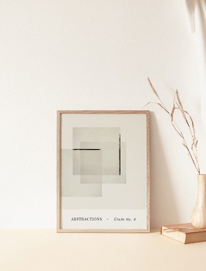 CARO CARO PRINTS | Neutral Scandinavian Art Print (GMTC-7501) | アートプリント/アートポスター (30x40cm) 北欧 アブストラクト