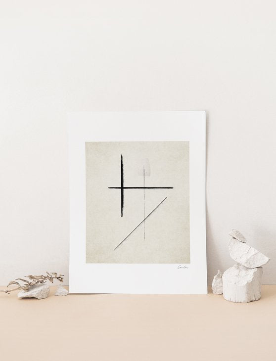 CARO CARO PRINTS | Minimalist Wall Art Print (MNLT-02) | アートプリント/アートポスター (30x40cm) 北欧 アブストラクト