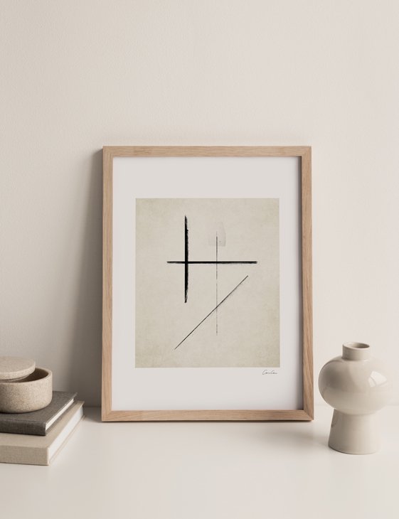 CARO CARO PRINTS | Minimalist Wall Art Print (MNLT-02) | アートプリント/アートポスター (30x40cm) 北欧 アブストラクト