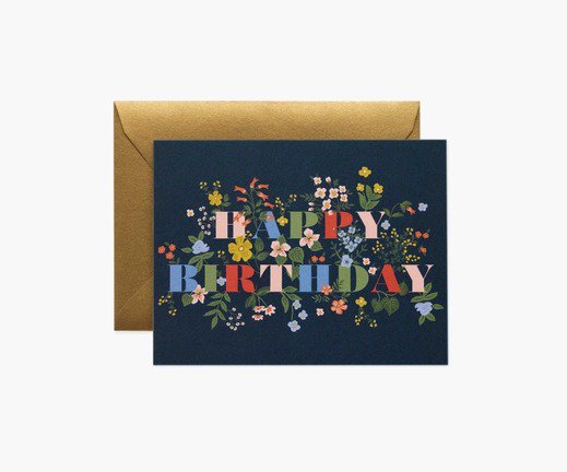 RIFLE PAPER CO. | MAYFAIR BIRTHDAY (GCB085) | 誕生日祝い | グリーティングカード ライフルペーパー ステーショナリー 手紙 ギフト