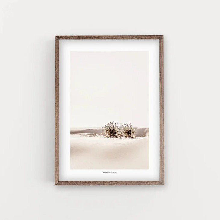 SIMPLISTIC LAYERS | WHITE SAND (APS14) | アートプリント/ポスター (30x40cm) 北欧 インテリア おしゃれ