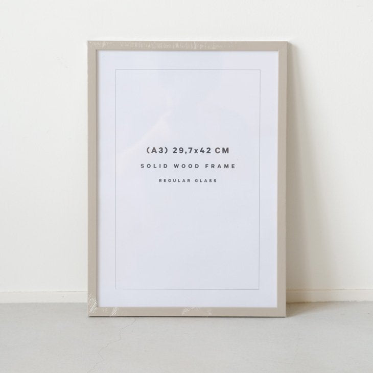 POSTER & FRAME | SOLID WOOD FRAME (cashmere grey) | ポスターフレーム 木製 カシミアグレー