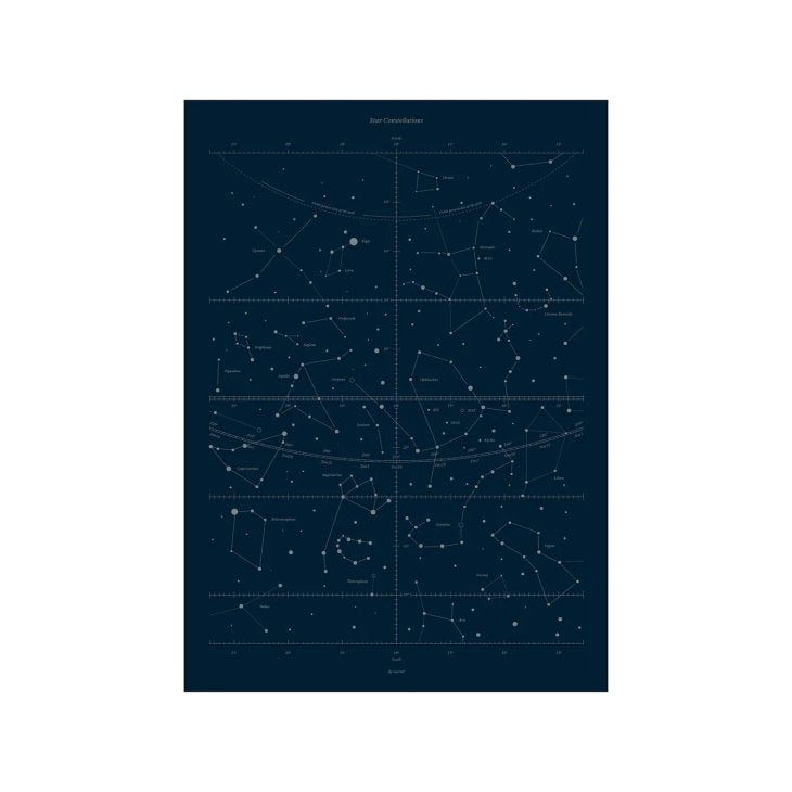 BY GARMI | Star Constellations DARK | アートプリント/ポスター (50x70cm) | 北欧 シンプル アート インテリア おしゃれ