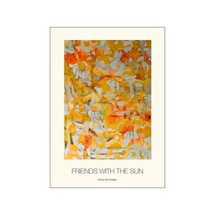 PER ANDERS | Friends with the sun | アートプリント/ポスター 50x70cm | 北欧 シンプル アート インテリア おしゃれ