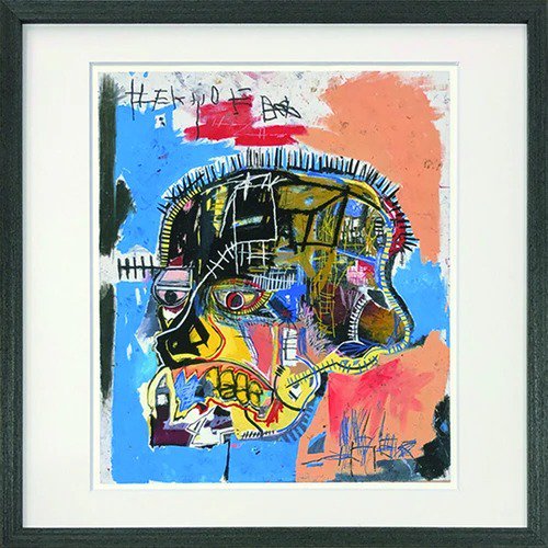 Jean-Michel Basquiat (ジャン-ミシェル・バスキア) | Untitled (Skull) 1981 | フレーム付き