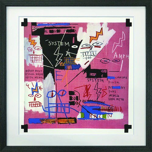 Jean-Michel Basquiat (ジャン-ミシェル・バスキア) | Six Fifty, 1982 | フレーム付き