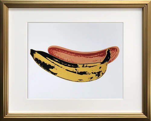 Andy Warhol (アンディ・ウォーホル) | Banana, 1966 | アートプリント/アートポスター フレーム付き 名画