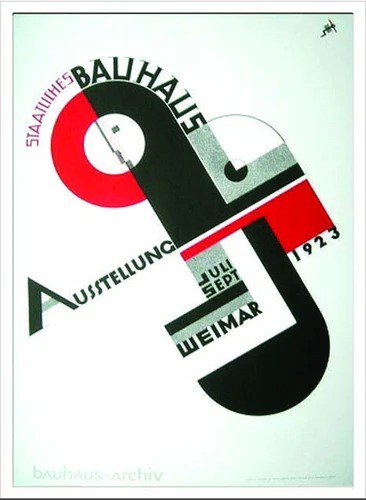 BAUHAUS (バウハウス) | Weimar Ausstellung 1923 | アートプリント/アートポスター フレーム付き