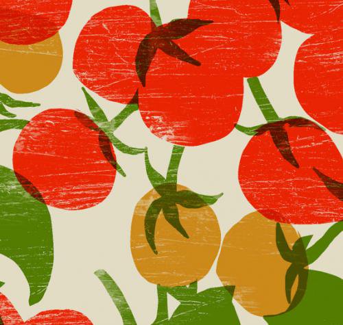 ANEK | CHERRY TOMATOES - FOOD PRINT | アートプリント/ポスター (50x70cm)【北欧 カフェ レストラン インテリア おしゃれ】