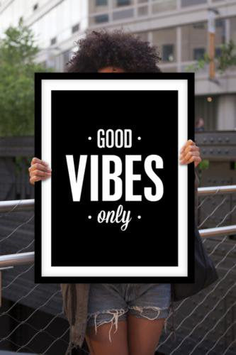 THE MOTIVATED TYPE | GOOD VIBES ONLY (black) | A3 アートプリント/ポスター