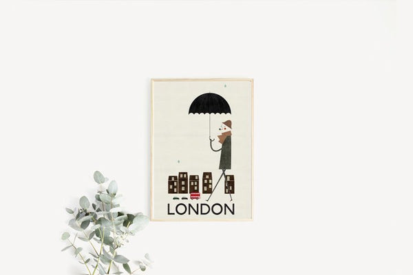 【ネコポス送料無料】BLANCA GOMEZ | LONDON | A4 アートプリント/ポスター