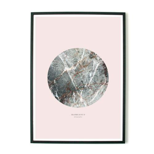 aboutgraphics | MARBLEOUS - PALE PINK | アートプリント/ポスター (50x70cm)